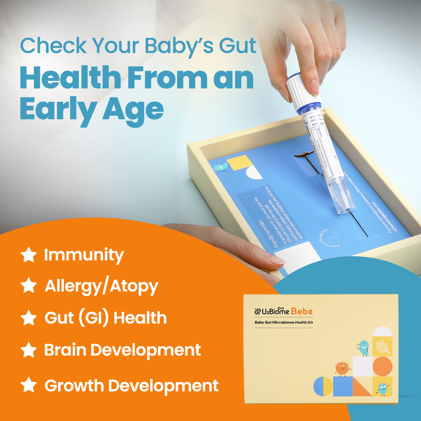 U2Biome Bebe Baby Gut Microbiome Test Kit